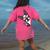 Boston Terrier Dog From Side Boston Bull Women's Comfort Colors T-Shirt Back Print Crunchberry