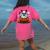 Boston Terrier Ghost Boo Halloween Kids Women's Comfort Colors T-Shirt Back Print Crunchberry