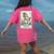 Boston Terrier Mom Skeleton Tarot Card Witch Vibes Dog Mom Women's Comfort Colors T-Shirt Back Print Crunchberry