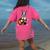 Boston Terrier Playing Guitar Boston Terrier Women's Comfort Colors T-Shirt Back Print Crunchberry