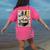 Boston Terrier Ramen Noodles Japanese Art Retro Ocean Waves Women's Comfort Colors T-Shirt Back Print Crunchberry