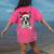 Boston Terrier Santa Christmas Tree Lights Xmas Boys Men Dog Women's Comfort Colors T-Shirt Back Print Crunchberry