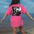 Boston Terrier Graphic Selfie With UFOs Weird Aliens Women's Comfort Colors T-Shirt Back Print Crunchberry
