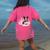 Boston Terrier In The Snow Merry Christmas Winter Women's Comfort Colors T-Shirt Back Print Crunchberry