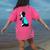 Boston Terrier Tattoos I Love Mom Women's Comfort Colors T-Shirt Back Print Crunchberry