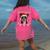 Boston Terrier Ugly Christmas Sweater Xmas For Adults Kids Women's Comfort Colors T-Shirt Back Print Crunchberry