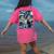 Boston Terrier Van Gogh Starry Night Women's Comfort Colors T-Shirt Back Print Crunchberry