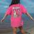 Boston Terrier Women's Comfort Colors T-Shirt Back Print Crunchberry