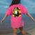 Boston Terrier s Mid-Century Modern Art s Street Grunge Women's Comfort Colors T-Shirt Back Print Crunchberry