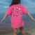 Boston Terriers Yoga Women's Comfort Colors T-Shirt Back Print Crunchberry