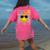 Bruh It's Fri-Yay Friday Weekend Smile Face Teacher Student Women's Comfort Colors T-Shirt Back Print Crunchberry