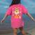 You Can't Scare Me I Teach Pre-K Halloween Teacher Ghost Women's Comfort Colors T-Shirt Back Print Crunchberry
