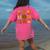 Coquette Teach Teacher Bows Thanksgiving Turkey Fall Autumn Women's Comfort Colors T-Shirt Back Print Crunchberry Coquette Teach Teacher Bows Thanksgiving Turkey Fall Autumn Women's Comfort Colors T-Shirt Back Print Crunchberry
