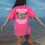 Creepin It Real Monster School Preschool Teacher Halloween Women's Comfort Colors T-Shirt Back Print Crunchberry