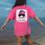 CTE Teacher In October We Wear Pink Breast Cancer Awareness Women's Comfort Colors T-Shirt Back Print Crunchberry
