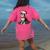 Cute Boston Terrier Dog Christmas Merry X-Mas Graphic Women's Comfort Colors T-Shirt Back Print Crunchberry