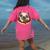 Cute Pug Shirt Donut Girls Dog Women's Comfort Colors T-Shirt Back Print Crunchberry