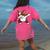 Dabbing Red Boston Terrier Dab Dance Dog Men Women Kids Women's Comfort Colors T-Shirt Back Print Crunchberry