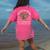 Daycare Provider Teacher Childcare Worker Leopard Heart Fun Women's Comfort Colors T-Shirt Back Print Crunchberry