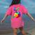 Dog Lover Boston Terrier Dog Colorful Boston Terrier Men Women Kids Women's Comfort Colors T-Shirt Back Print Crunchberry