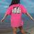Eagles Teacher School Sports Fan Team Spirit Women's Comfort Colors T-Shirt Back Print Crunchberry