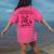 Elopement Wrangler Teacher ABA Behavior Support Cowboy Women's Comfort Colors T-Shirt Back Print Crunchberry