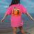 Fall Book Autumn Reading Teacher Halloween Pumpkin Season Women's Comfort Colors T-Shirt Back Print Crunchberry