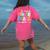 In My Fourth Grade Era 4th Grade Girl Teacher Back To School Women's Comfort Colors T-Shirt Back Print Crunchberry