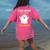 French Teacher Halloween French Class School Women's Comfort Colors T-Shirt Back Print Crunchberry