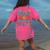 Future Marine Biologist Student Biology Teacher Kids Women's Comfort Colors T-Shirt Back Print Crunchberry