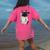 Girls I Heart Mom Love Mama Boston Terrier Dog Lover Women's Comfort Colors T-Shirt Back Print Crunchberry