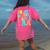 In My Glowing Teacher Era Groovy Colorful Bright Women's Comfort Colors T-Shirt Back Print Crunchberry