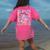 Groovy Teacher Cute Coquette Bow Flower Retro Back To School Women's Comfort Colors T-Shirt Back Print Crunchberry