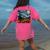 Halloween Pumpkin Starry Night Van Gogh Art Teacher Women's Comfort Colors T-Shirt Back Print Crunchberry