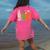 Halloween SPED Teacher Boo In ASL Boo Hands Sign Language Women's Comfort Colors T-Shirt Back Print Crunchberry