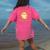 Halloween Teacher Crew Spooky Season Retro Ghost Women's Comfort Colors T-Shirt Back Print Crunchberry