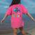 Happy First Day Of School Fish Rainbows Teacher Be Kind Women's Comfort Colors T-Shirt Back Print Crunchberry