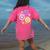 Happy To See Your Face Teacher Flower Back To School Women's Comfort Colors T-Shirt Back Print Crunchberry