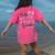 Hello Third Grade First Day Of School Coquette Teacher Girl Women's Comfort Colors T-Shirt Back Print Crunchberry