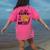 I'm Just Here To Get Messy Art Teacher Artist Painting Women's Comfort Colors T-Shirt Back Print Crunchberry