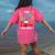 Instructional Assistant Loves Her Kids Teacher Assistant Women's Comfort Colors T-Shirt Back Print Crunchberry