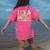 It's Beautiful Day For Learning Retro Teacher Students Women Women's Comfort Colors T-Shirt Back Print Crunchberry
