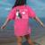 Just A Girl Who Loves Her Boston Terrier Puppy Love Women's Comfort Colors T-Shirt Back Print Crunchberry