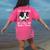 Just a Woman Who Loves Her Boston Terrier Cute Dog Mom Women's Comfort Colors T-Shirt Back Print Crunchberry