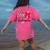 K Is For Kindergarten Teacher Coquette Bow Back To School Women's Comfort Colors T-Shirt Back Print Crunchberry