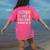 Kids AUTISM IS NOT A TRAGEDY IGNORANCE IS Proud Teacher Crew Women's Comfort Colors T-Shirt Back Print Crunchberry