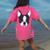 Kids Boston Terrier Dog For Women And Girls Women's Comfort Colors T-Shirt Back Print Crunchberry