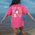 Kindergarten Boo Crew Spooky Kindergarten Halloween Teacher Women's Comfort Colors T-Shirt Back Print Crunchberry
