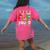 Kindergarten ELF Squad Christmas ELF Student Teacher Men Women Kids Women's Comfort Colors T-Shirt Back Print Crunchberry
