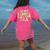 In My Kindergarten Era Retro Back To School Teacher Student Women's Comfort Colors T-Shirt Back Print Crunchberry